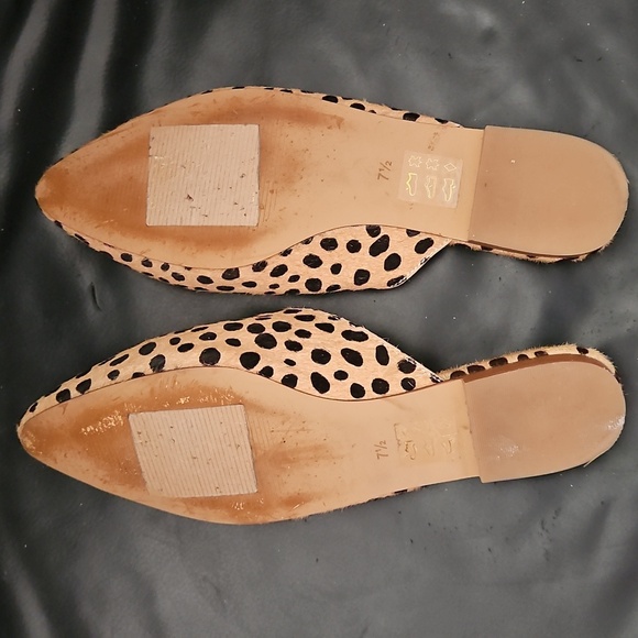 Madewell Sand Dune Spotted Multi Remi Slip On Mules Womens Size 7.5US - Picture 6 of 10